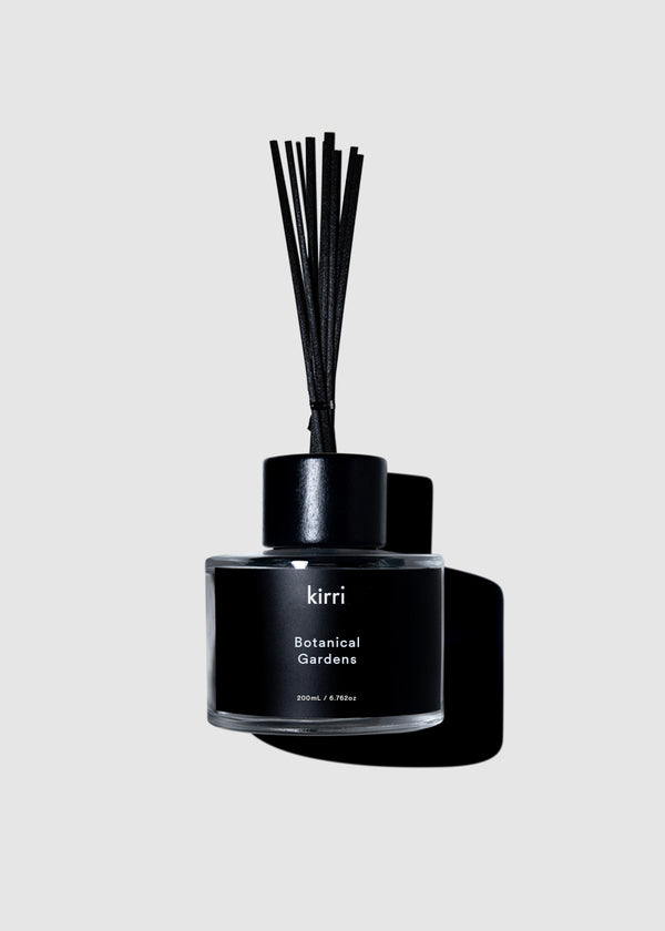 kirri botanical gardens reed diffuser 200ml with natural reeds