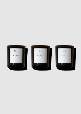 Rose Gold Candle (220g) Trio