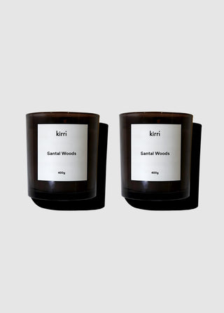 Santal Woods Candle (400g) Duo (Formerly Santal 66)