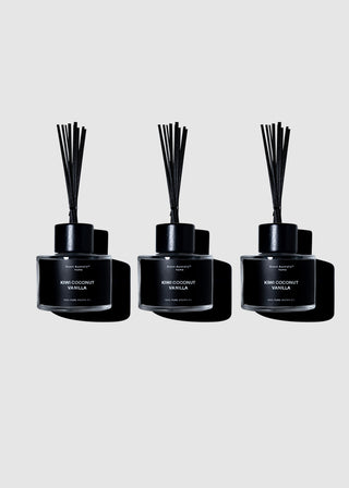 reed diffuser in bathroom