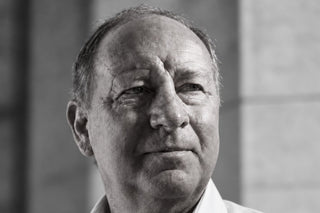 barrie dean, master perfumer, black and white portrait