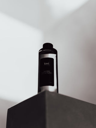 kirri fragrance oil bottle in bright natural light
