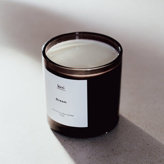 kirri dream soy wax candle in daylight
