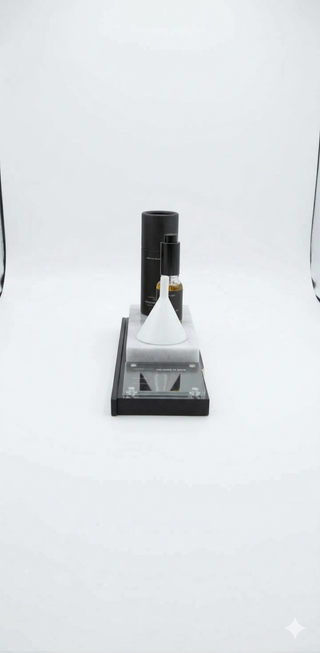 White Cone + Marble + Black Wood