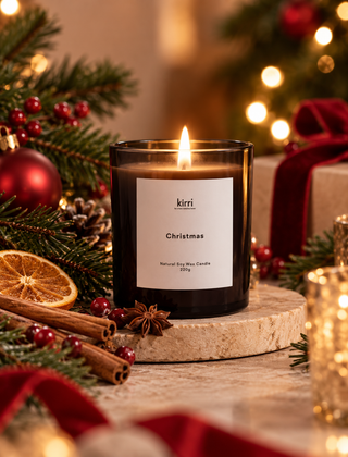 kirri christmas scented soy candle 220g view 2