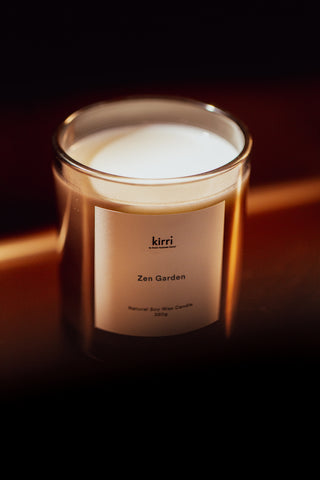Zen Garden 400g Candle + Glass Cloche