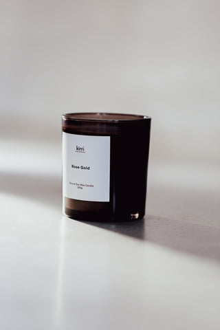 Rose Gold 400g Candle + Glass Cloche (Formerly Baccarat)