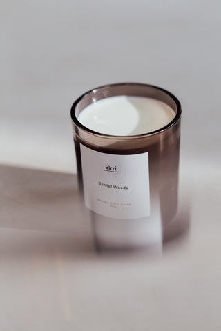 Santal Woods Candle (400g) (Formerly Santal 66) + Glass Cloche