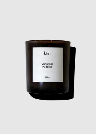 kirri christmas pudding candle 220g